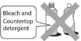 Bleach and Countertop detergent