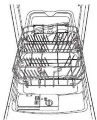 Logik LDW45W12N - Näkymä edestä - 2