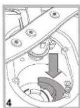HOTPOINT LSFA+ 935 - Rengöring av vatteninsläppsfiltret\* - 4