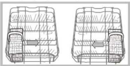 HOTPOINT LSFA+ 935 - Exempel på placering av bestickkorgen - 1