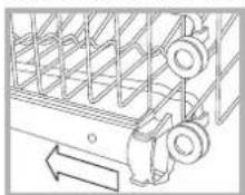 HOTPOINT LSFA+ 935 - Es empfiehlt sich, die Höhe des Oberkorbes bei LEEREM KORB zu regulieren. - 1