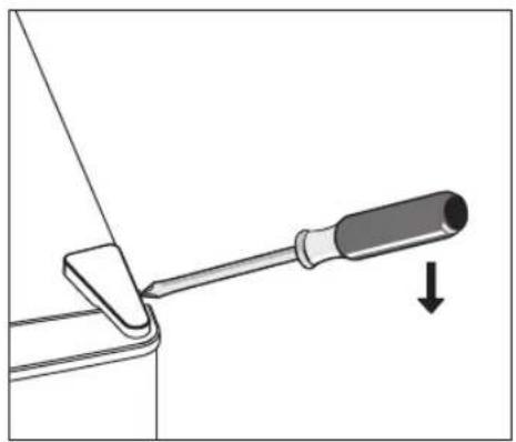 MATSUI MUC50S15E - Reversing the Door Swing - 2