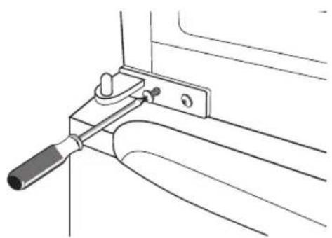 MATSUI M50TW12E - Ändra dörrens gångjärn - 8
