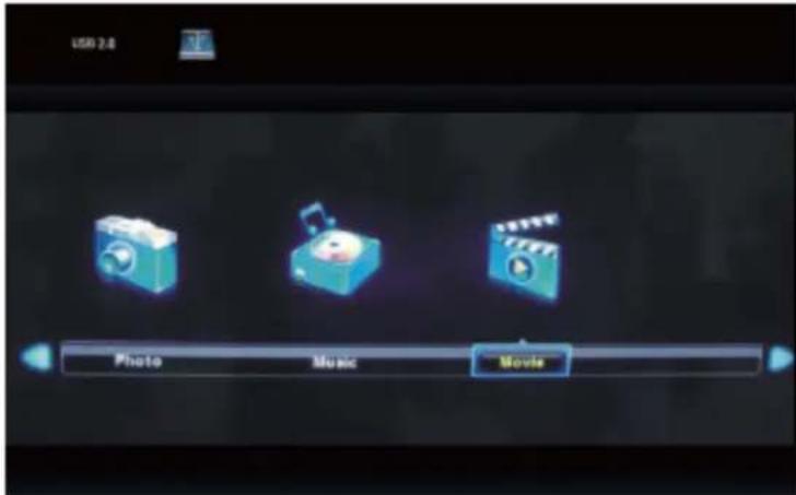 USB 2.0 Photo Music Movie