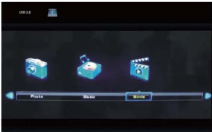 USB 2.0 Photo Music Movie