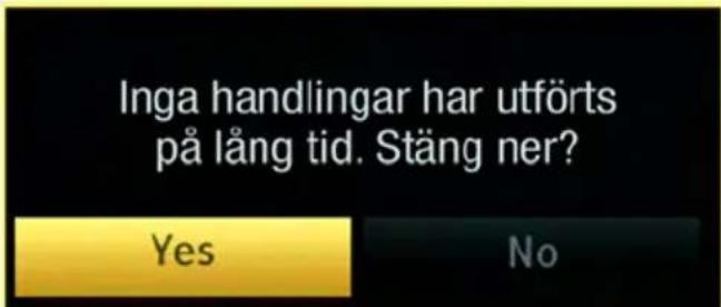 Inga handlingar har utförts på lång tid. Stäng ner? Yes No