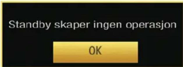 Standby skaper ingen operasjon OK