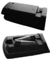 Finlux 55FLSTR985L - Anbringelse af batterier - 1