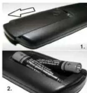 Finlux 32FLKR160LV - Installing the Batteries to the Remote - 1