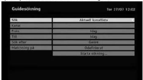 Guidesökning Tor 27/07 12:02 Sök Aktuell konattieta Kanaa Från Idag Till Idag Sök efter Genre Matchning på Odefinierat Starta sökning...