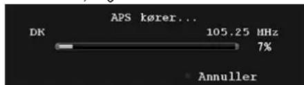 APS kører... DK 105.25 MHz 7% Annuller