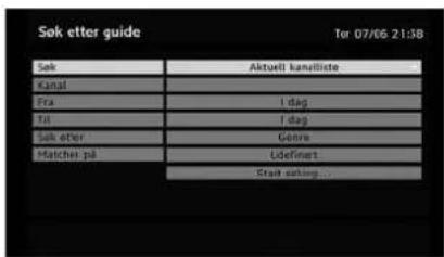 Søk etter guide Tør 07/06 21:38 Søk Aktuell kanelliste Kanal Fra Til Søk etter Matchet på Aktuell kanelliste Fra I dag I dag Genre Udefinit Strat sakling...