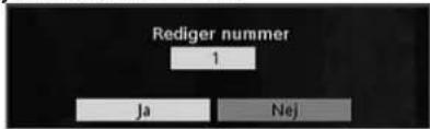 Rediger nummer 1 Ja Nej