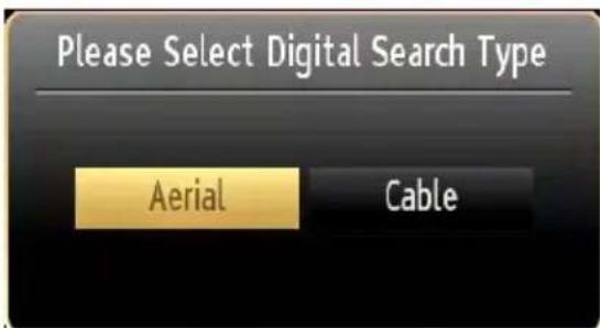 Please Select Digital Search Type Aerial Cable