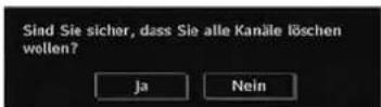 TELEFUNKEN T26KWM875 DVB-T - Diensteliste löschen (\*) - 1