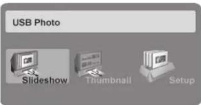 USB Photo Slideshow Thumbnail Setup