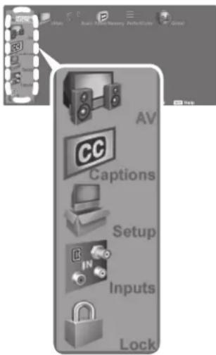 AV Captions Setup Inputs Lock