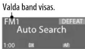 Valda band visas. FM1 DEFEAT Auto Search 1:00 DX AF