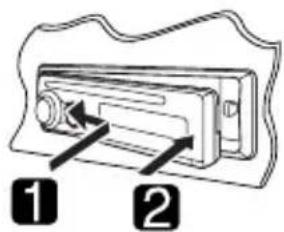 JVC KD-SC401 - Bevestigen van het bedieningspaneel - 1