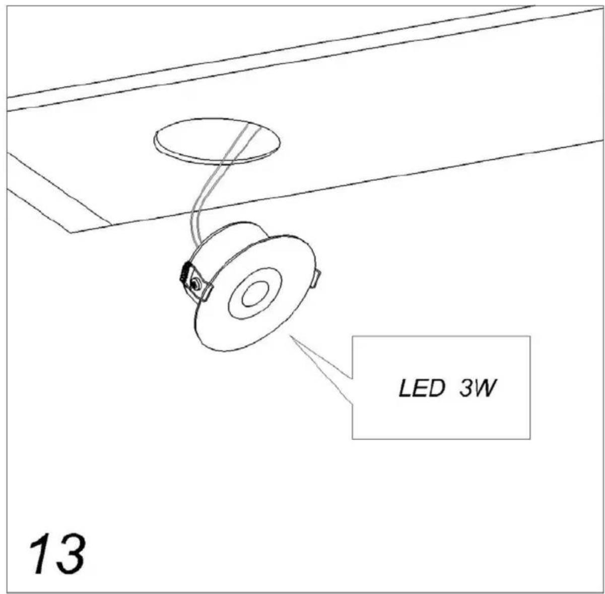 LED 3W 13