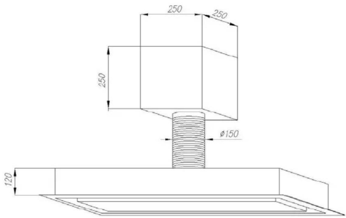 250 250 250 Ø150 120