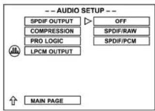 AEG DVD 4502 - instellen van het SPDIF-OUTPUT - 1