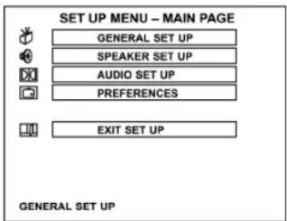 AEG DVD 4502 - MENU SETUP - 1