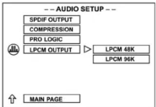 AEG DVD 4502 - Настройка выхода LPCM - 1
