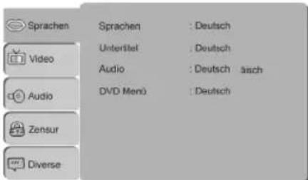 Sprachen Video Audio Zensur Diverse Sprachen : Deutsch Untertitel : Deutsch Audio : Deutsch /äsch DVD Menü : Deutsch
