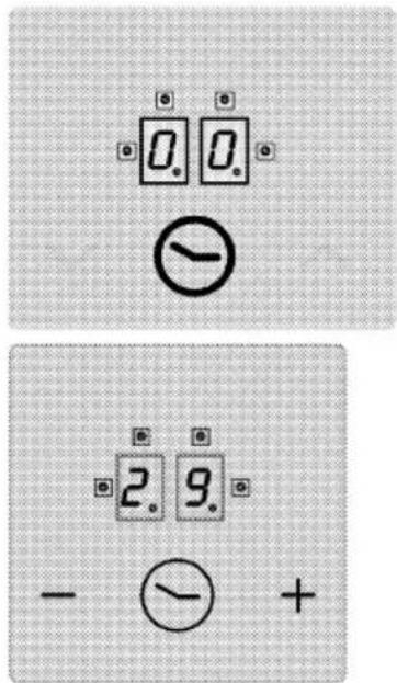BLOMBERG MKN 54322 X - Varmeplade timer: Varmeplade timere kan kun indstilles for en aktiveret varmeplade. - 1