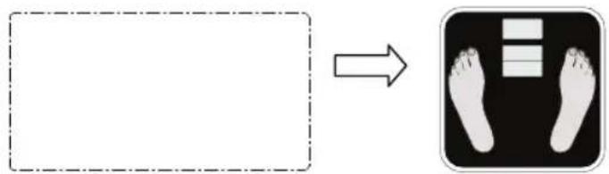 Diagram showing foot and foot alignment with a directional arrow, indicating correct and incorrect positioning.