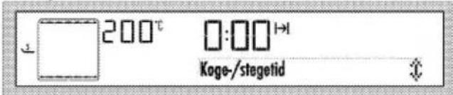 200°C Koge-/stegetid