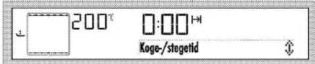 200°C Koge-/stegetid