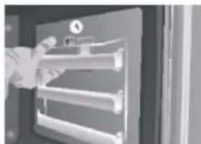 Witt W7-900WMF - Changing the oven bulb (W5-600MF og W5-450MF) - 1