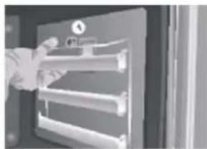 Witt W5-600MF - Changing the oven bulb (W5-600MF og W5-450MF) - 1