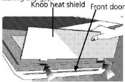 BLOMBERG GGN 1010 - Using the Knob Heat Shield housing into Oven Door (for suitable models) - 1