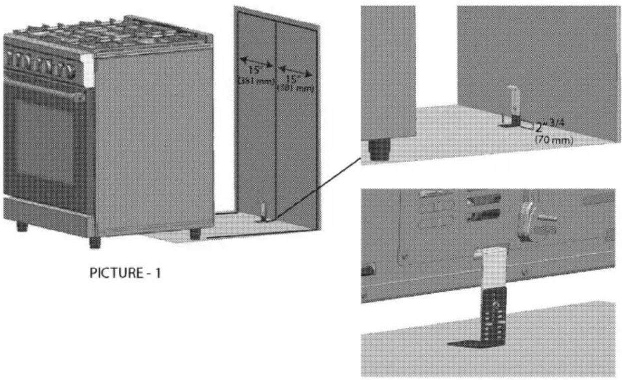 BLOMBERG BDFP 34550 SS - Anti-Tip stability device installation instructions - 1