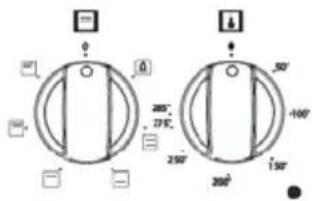 Technical diagram showing two circular components with labeled dimensions and directional indicators