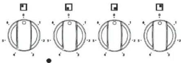 Diagram showing two circular gauges with labeled dimensions and control buttons, likely for measurement or labeling.