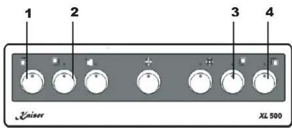 Kaiser HGE 52301 B - GAS COOKING ZONES CONTROL - 1