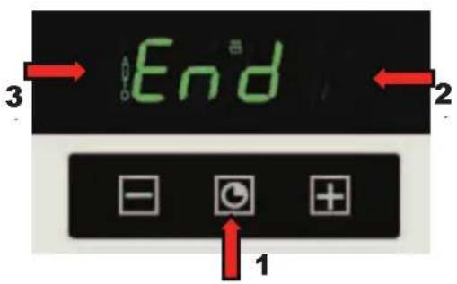 Kaiser HGE 52301 B - Setting the end of cooking time - 1