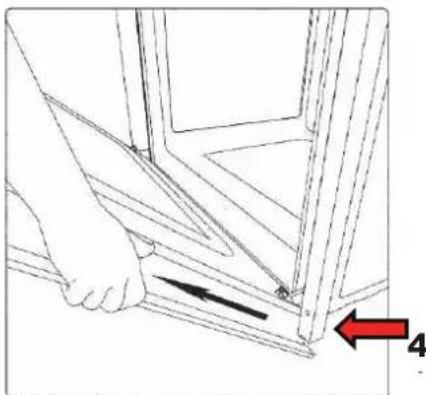 Kaiser HGE 52301 B - Removing the oven door - 1