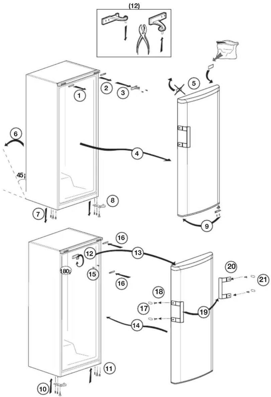 BLOMBERG SSM 9640 X - Byte av dörren - 1