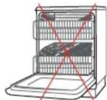 Diagram of a refrigerator with a red X-shaped line crossing the door.