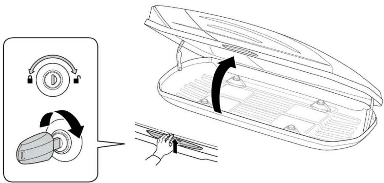 Diagram illustrating a door lock mechanism with directional arrows and component placement, showing step-by-step assembly.