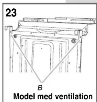 23 B Model med ventilation