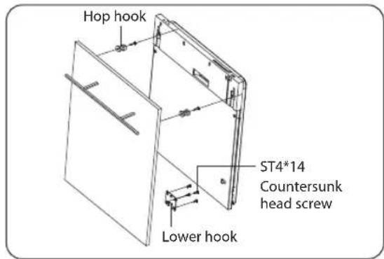 Hop hook Lower hook ST4*14 Countersunk head screw