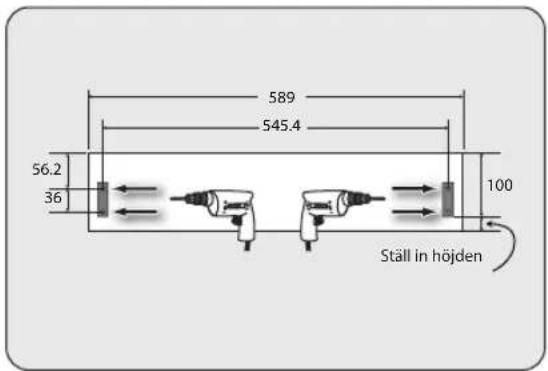 589 545.4 56.2 36 100 Ställ in höjden