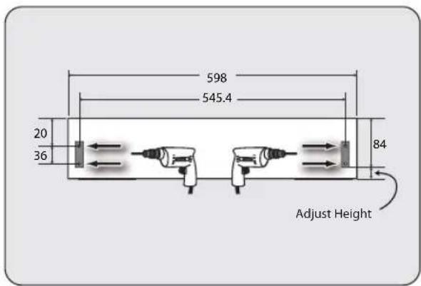 598 545.4 20 36 84 Adjust Height
