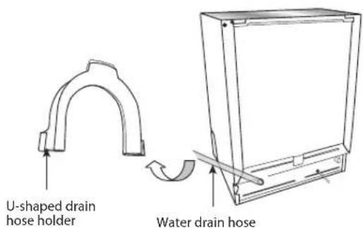 U-shaped drain hose holder Water drain hose